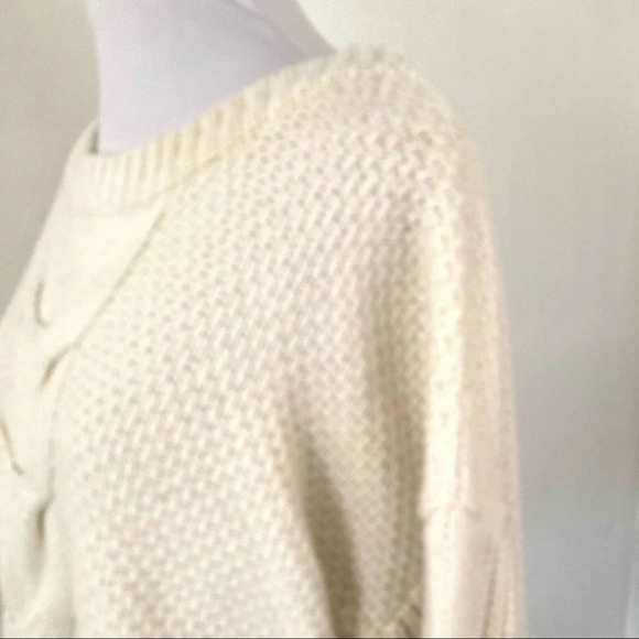 J. Crew Cable Knit‎ Balloon Sleeve Sweater - Picture 5 of 11